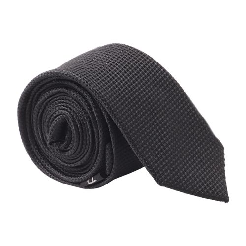 Corbata Unexpected negra texturizada para hombre