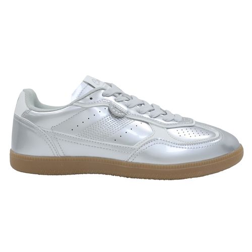 Zapato casual Coral color plateado para mujer