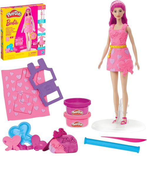 Play-doh x Barbie kit diseñador de moda