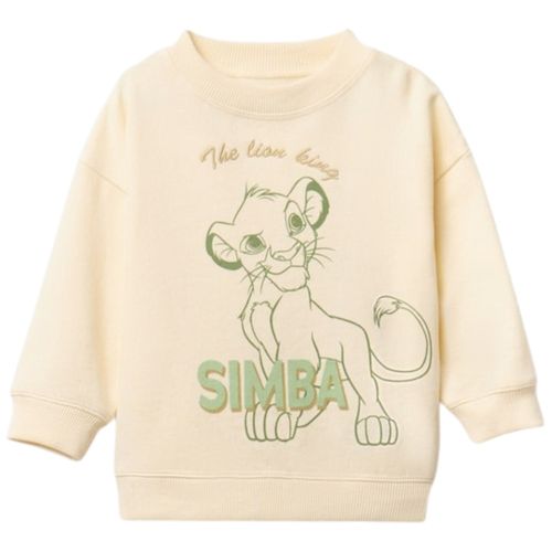 Sudadera beige estampada para bebe niño