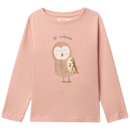 Camiseta rosada estampada para niña