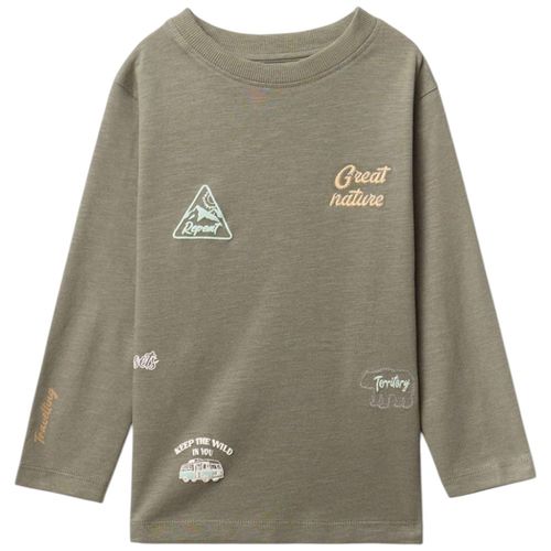 Camiseta verde estampada para niño