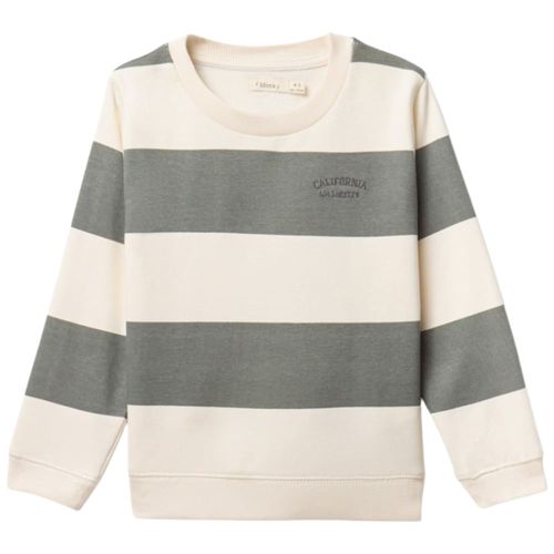 Sudadera bicolor rayada para niño