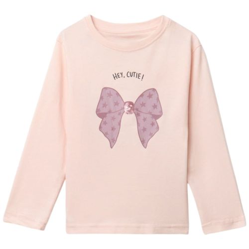 Camiseta rosada estampada para niña