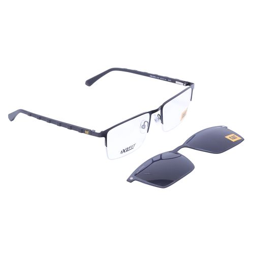 Aro semi al aire clip on rectangular Cat de metal para hombre