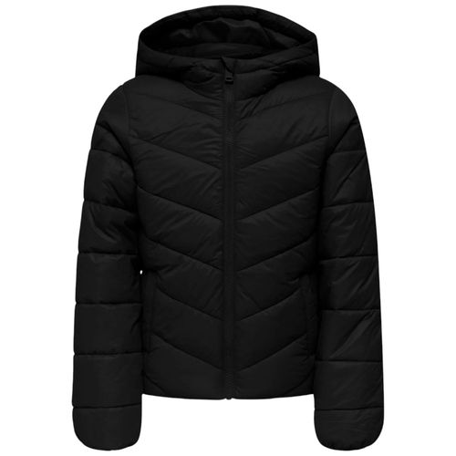 Chaqueta hooded acolchada negra para niña