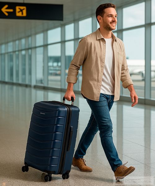 Maleta grande Samsonite LiteRock Spinner azul navy