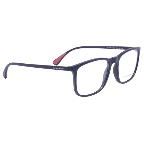 Aro completo rectangular Emporio Armani de acetato para hombre