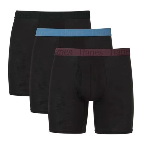 Pack de 3 boxers briefs Hanes negros para hombre