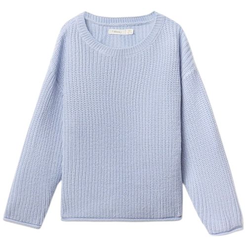 Suéter celeste tejido para niña