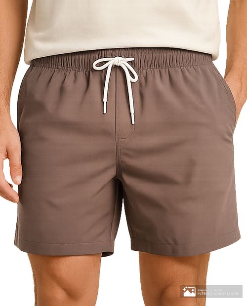 Calzoneta de baño Orange café sólida para hombre