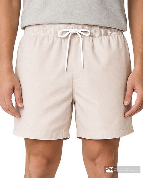 Calzoneta de baño Orange beige con estampado tribal para hombre