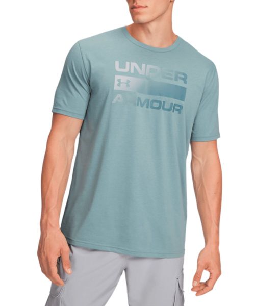 Camiseta deportiva sportstyle Under Armour verde estampada para hombre