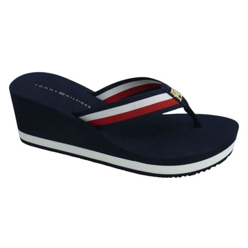 Sandalia de playa Tommy Hilfiger Corporate color azul para mujer