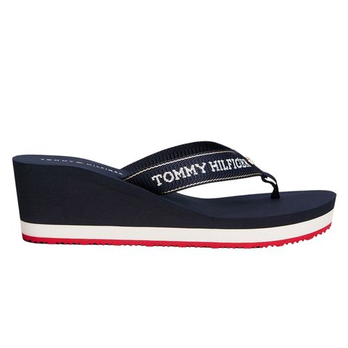 Sandalia de playa Tommy Hilfiger color azul para mujer