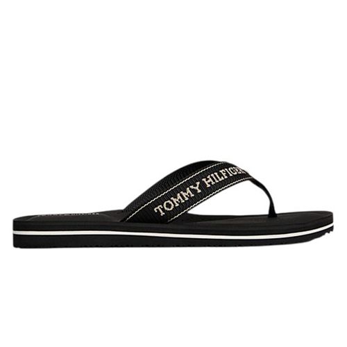 Sandalia de playa Tommy Hilfiger Sporty color negro para mujer