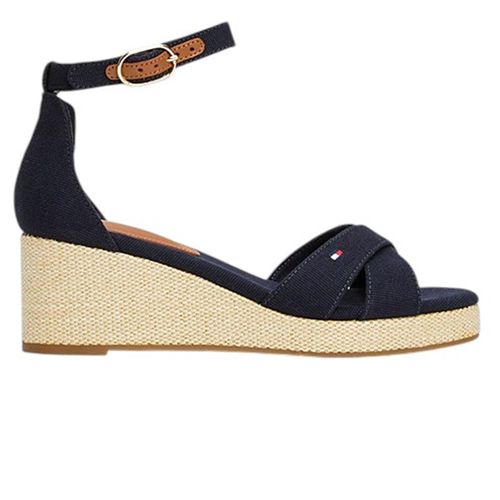 Sandalia casual Tommy Hilfiger Flag color azul para mujer