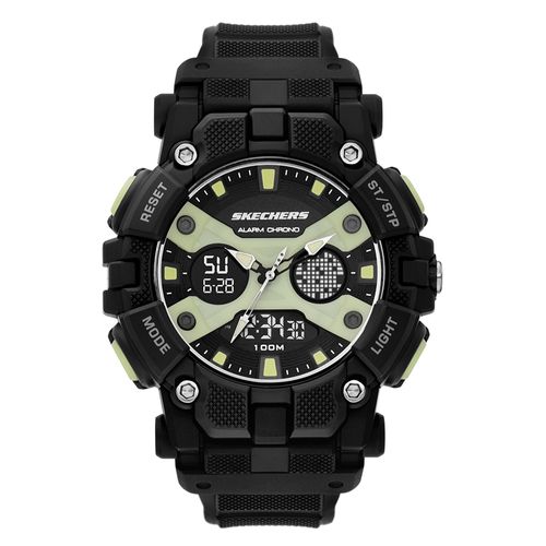 Reloj Skechers análogo digital de resina color negro para hombre