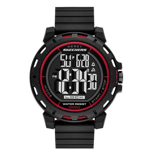 Reloj Skechers digital de silicona en color negro para hombre