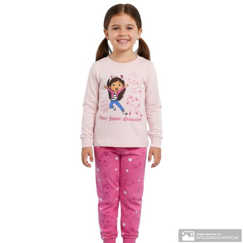 Pijama de 2 piezas multicolor para niña