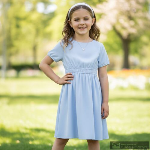 Vestido morado para niña