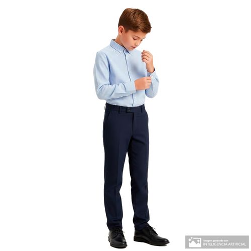 Camisa celeste para niño