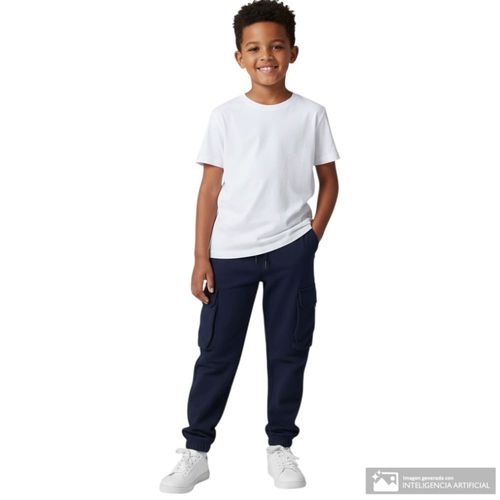 Pantalón azul cargo para niño