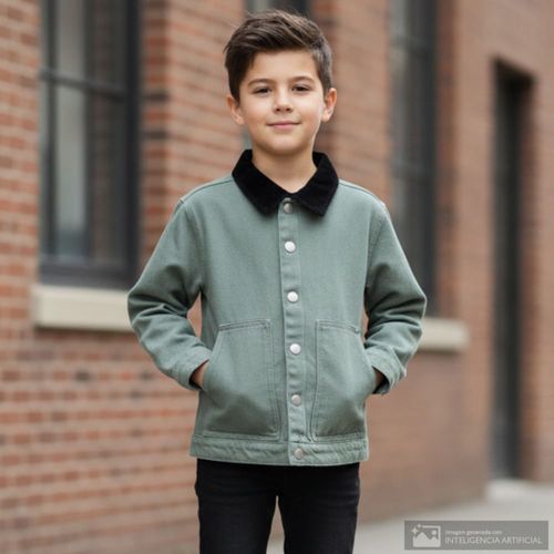 Chaqueta verde para niño