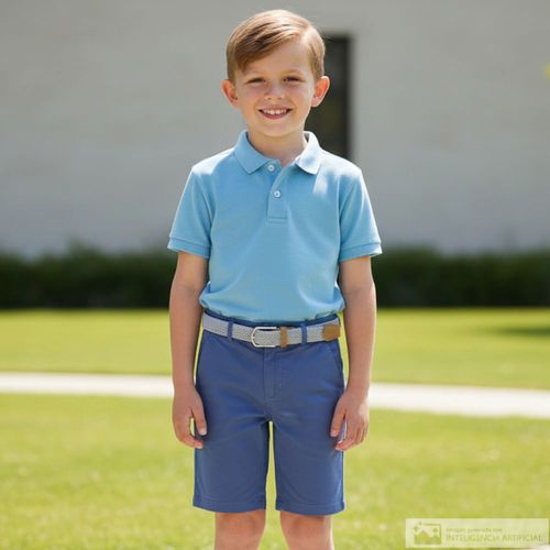 Short azul para niño