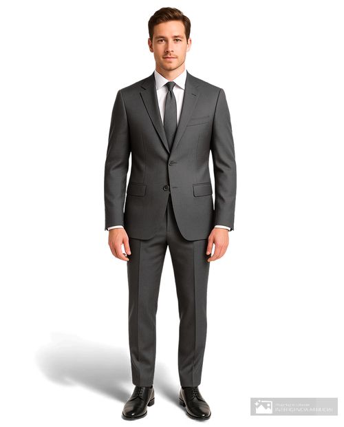 Traje Nautica slim fit gris oscuro heather para hombre