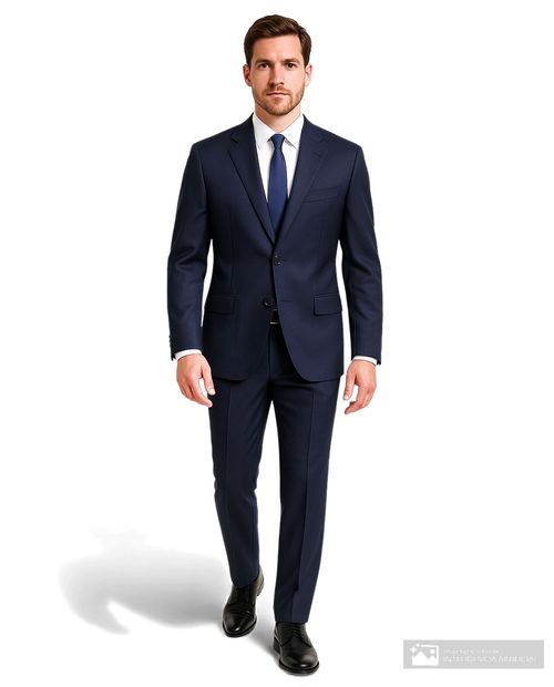 Traje Nautica azul navy sólido para hombre