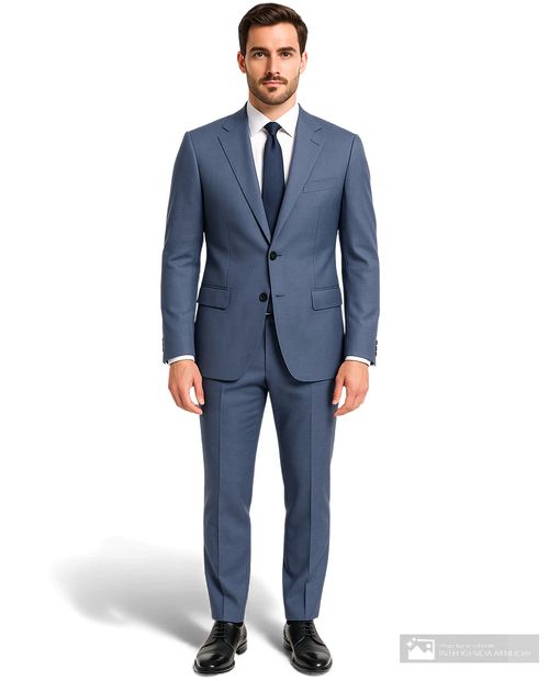 Traje Nautica azul navy heather para hombre