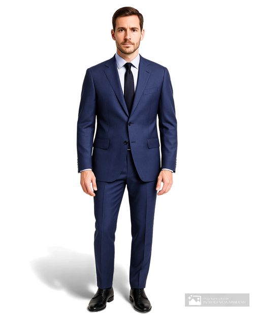 Traje Nautica azul navy texturizada para hombre