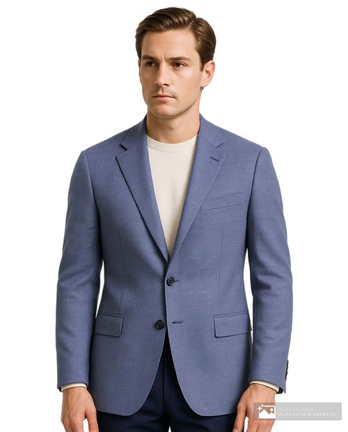 Blazer formal Nautica azul heather para hombre
