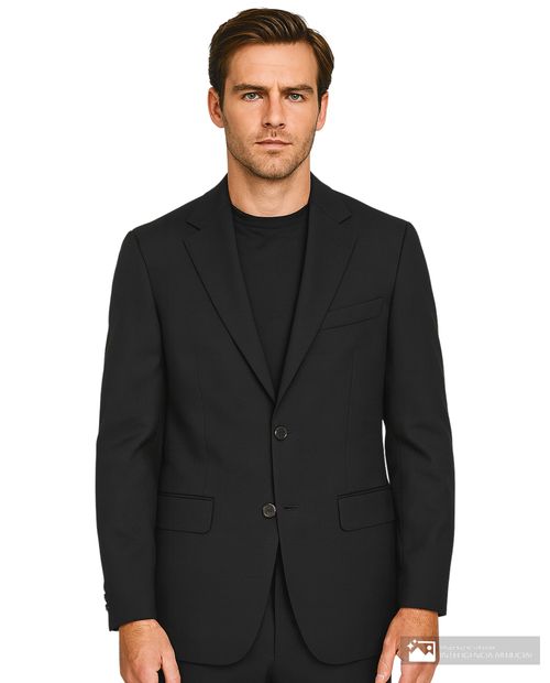 Blazer formal Nautica negro texturizado para hombre
