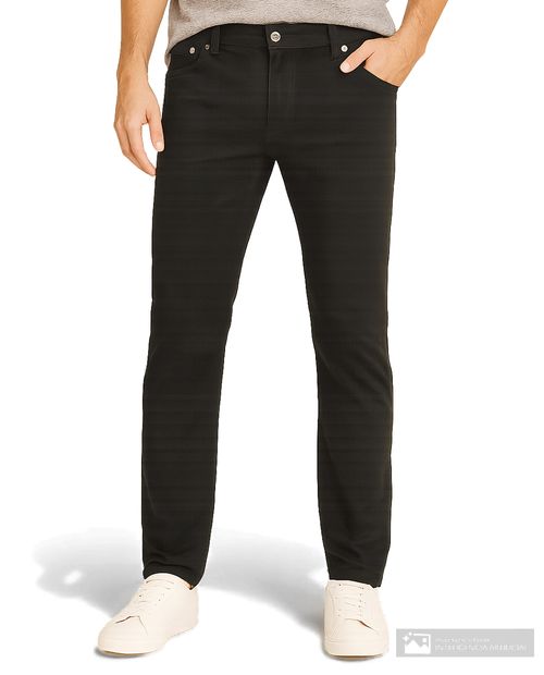 Jeans Carven slim fit gris oscuro denim para hombre