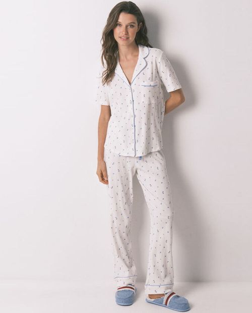 Pijama con pantalón Women Secret estampada para mujer
