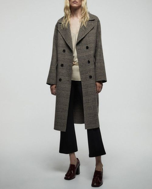 Pantalón Sfera flare negro de cintura alta para mujer