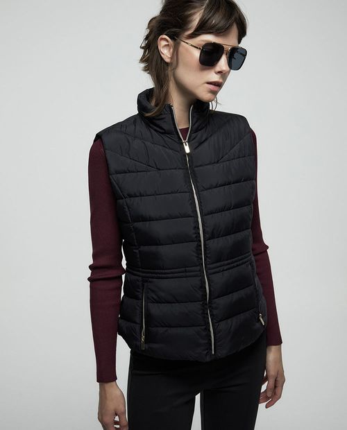Chaleco Sfera negro para mujer