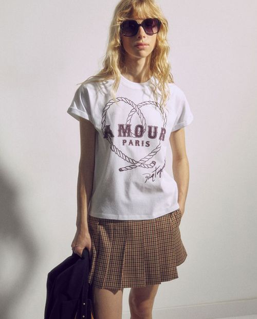 Camiseta Sfera estampada manga corta para mujer