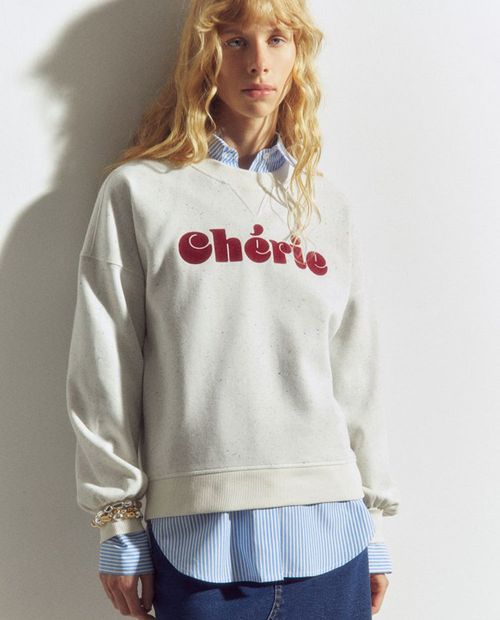 Suéter Sfera pull over beige para mujer