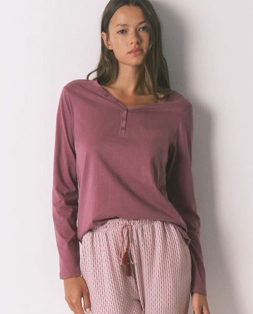 Camiseta de pijama Women Secret roja para mujer