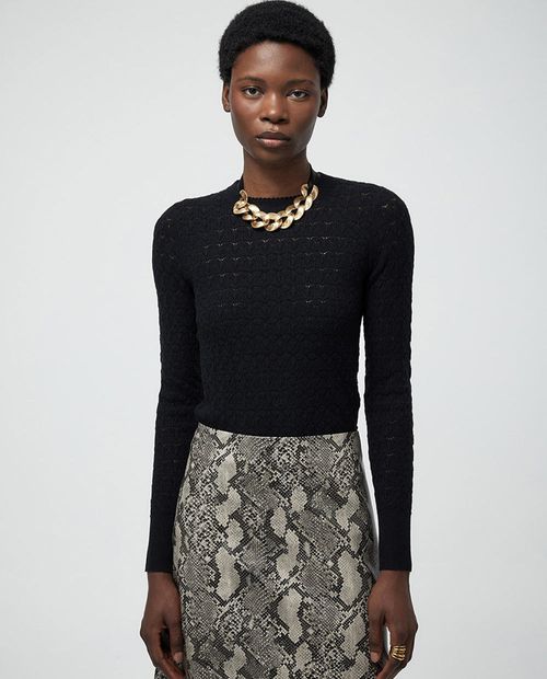 Suéter Sfera pull over negro para mujer