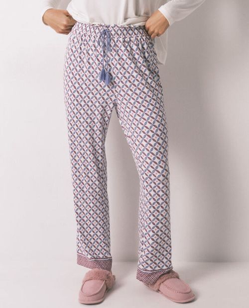 Pantalón de pijama Women Secret estampado de cintura alta para mujer