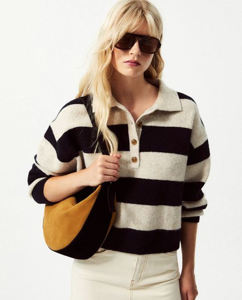 Suéter Sfera pull over rayado para mujer