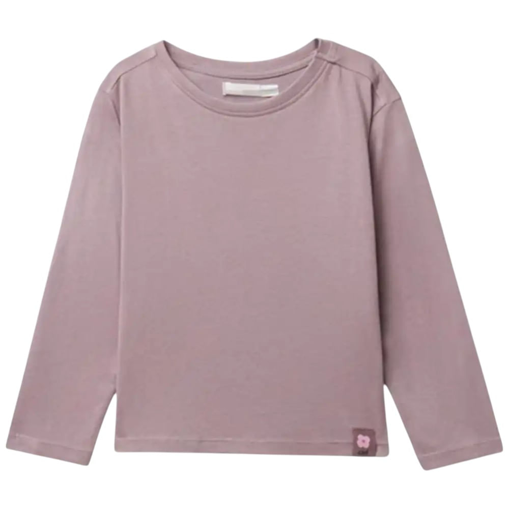 Camiseta morada lila sólida para niña, image size:1000x1000