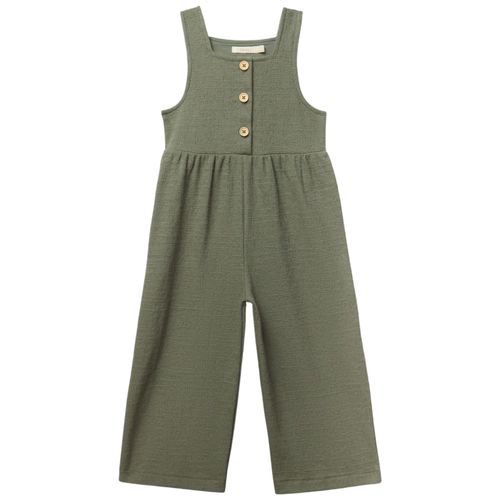 Jumpsuit verde sólido para niña