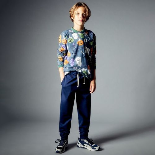 Pantalón jogger azul sólido para niño