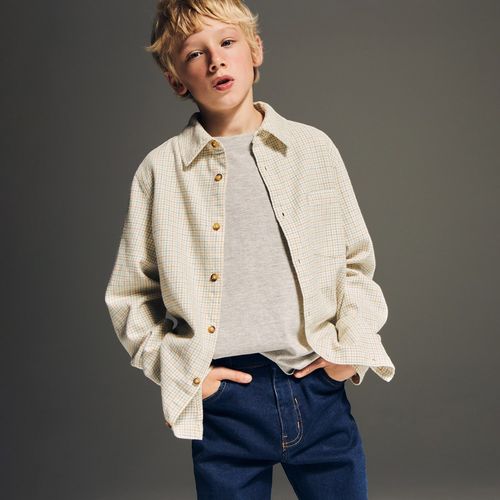 Camisa multicolor cuadriculado para niño