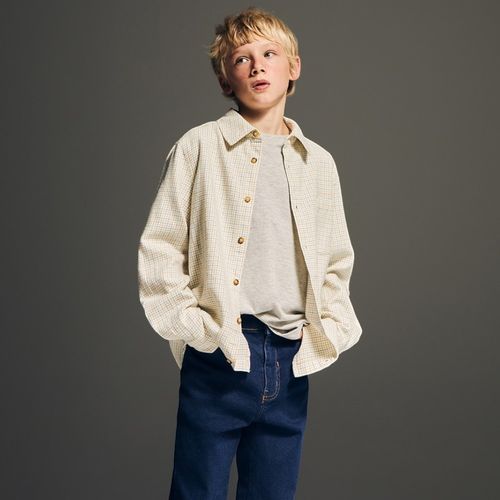 Camisa multicolor cuadriculado para niño